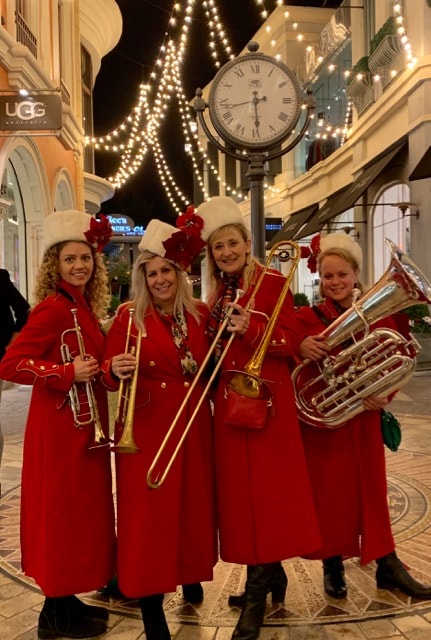 Belle Air Brass holiday shopping mall performance